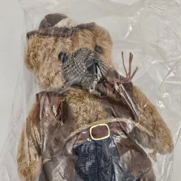 NEW Terry's Village Cowboy Brown Teddy Bear Plush 11" Stuffed Animal Toy - Picture 2 of 8